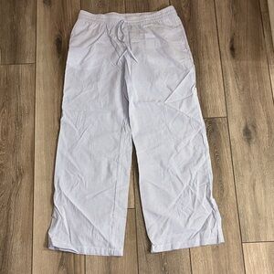 H&M Women’s Blue & White Striped Pants